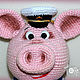 The Pig Crudely Boatswain. Stuffed Toys. sToryToys. Online shopping on My Livemaster.  Фото №2