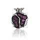 Серебряная пусета с рубинами GRANAT. Одиночная серьга. THING JEWELRY. Интернет-магазин Ярмарка Мастеров.  Фото №2