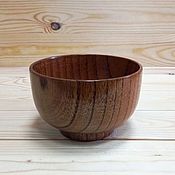 Посуда handmade. Livemaster - original item Unabi wooden bowl D13 H8. Wooden utensils. Art.2117. Handmade.