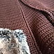 Knitted brown vest with laughing pockets ' Chocolate'. Vests. vyazanaya6tu4ka. Online shopping on My Livemaster.  Фото №2