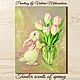Oil painting on canvas. Delicate aromas of spring. Tulips Rabbit. Pictures. Painting gallery of Metsenatova Val. Online shopping on My Livemaster.  Фото №2
