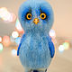 Felted toy owl with a mouse. Felted Toy. Felt toy fromKristina Antropova. Online shopping on My Livemaster.  Фото №2