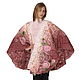 Shawl, wrap Pink Garden embroidered. Ponchos. Yaga handmade clothing & textiles. Online shopping on My Livemaster.  Фото №2