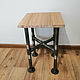 Stool made of pipes and ash loft style, Stools, Chelyabinsk,  Фото №1