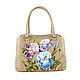 Medium women's bag ' Irises in bloom'. Classic Bag. Pelle Volare. Online shopping on My Livemaster.  Фото №2