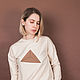 Milk sweatshirtwith triangle. Sweatshirts. Alena Vishnyakova. My Livemaster. Фото №6