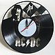 AC/DC уникальные часы из пластинки. Часы из виниловых пластинок. vinylclock. Интернет-магазин Ярмарка Мастеров.  Фото №2