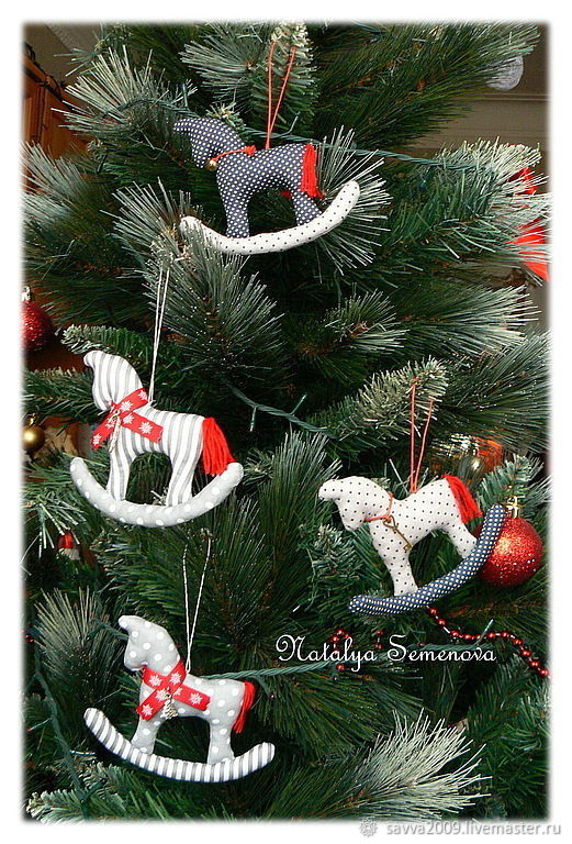 Horses Toys For The Christmas Tree Rocking Horse Polka Dots New Year 2023 Horse – Купить На Ярмарке Мастеров – 1H99Zcom | Christmas Decorations, Yaroslavl