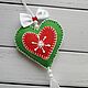 Order Christmas tree toy in the shape of a heart. Natka-chudinka. Livemaster. . Christmas decorations Фото №3