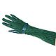 Size 7. Winter gloves made of genuine green leather and knitwear. Vintage gloves. Butichok from N.. Online shopping on My Livemaster.  Фото №2
