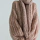 Кардиган из нежнейшего кид мохера в пудровом цвете. Кардиганы. The sweetest sweaters. Ярмарка Мастеров.  Фото №8