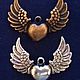 Angel wings with heart, Beads1, Moscow,  Фото №1