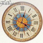 Часы настенные "Мозаика" квадратные с круглым циферблатом