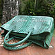 Shopper bag: made of python ESTRELLA leather. Shopper. Exotic Workshop Python Fashion. Online shopping on My Livemaster.  Фото №2