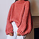 Вязаный свитер из 100% перуанской шерсти. Свитеры. Knit by Heart - Вязаная одежда 富. Ярмарка Мастеров.  Фото №4