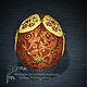 Order Easter egg red. Art Stitch by Juli Milokumova. Livemaster. . Eggs Фото №3