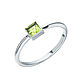 Order 925 sterling silver fine ring with natural stone. AllOver. Livemaster. . Rings Фото №3