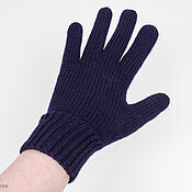 Аксессуары handmade. Livemaster - original item Knitted men`s gloves (merino, alpaca, cashmere). Handmade.