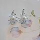 English Lock Earrings with 925 Sterling Silver Pearls, Earrings, Sergiev Posad,  Фото №1