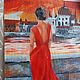  Женщина в красном, Картины, Москва,  Фото №1