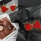 Заказать Красные серьги "Сердца". серьги в форме сердец. STATEMENTS JEWELRY Only_you_byElena. Ярмарка Мастеров. . Серьги-пусеты Фото №3