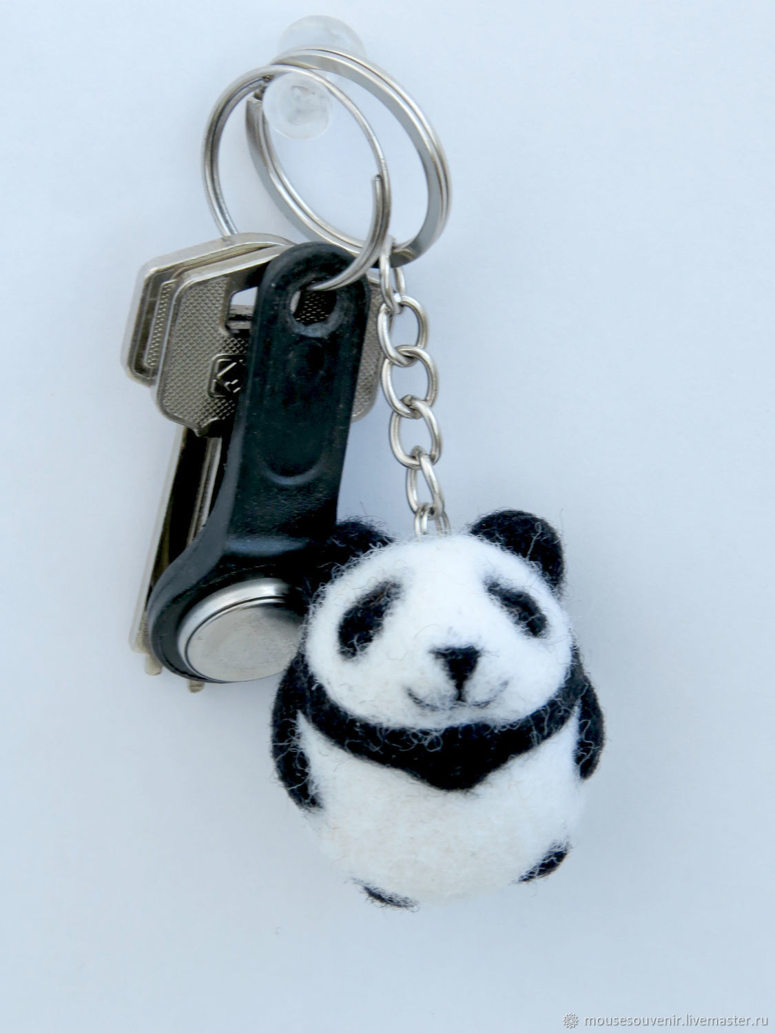 Брелок для ключей, сумки Звери. Сувенир Подарок Лиса Панда Медведь