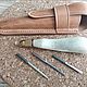 Шило ручной работы из рога лося. С тремя жалами. Инструменты. Tools & Toys for craftsmen. Прессы, пробойники для кожи.. Интернет-магазин Ярмарка Мастеров.  Фото №2