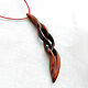 Order Wood pendants 'dragon Claw' (Cocobolo). OakForest Wooden Jewelry. Livemaster. . Pendant Фото №3