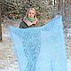 Shawls: Openwork down shawl-shawl ' Blue snowflakes'. Shawls1. Down shop (TeploPuha34). Online shopping on My Livemaster.  Фото №2