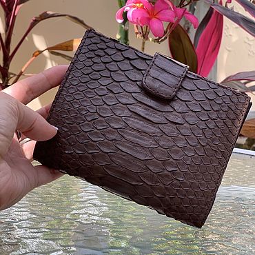 Сумки ручной работы. Ярмарка Мастеров - ручная работа Портмоне из кожи питона. Handmade.