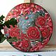 Painting roses oil. Round oil painting on canvas, Pictures, Belgorod,  Фото №1