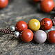 Rosary with red jasper video !Buddhism Mala of 8mm premium stones. Rosary. Jewerly for Happiness. My Livemaster. Фото №5