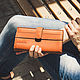 Women's Leather Wallet with Magnetic Button. Wallets. G.L.A.D.. My Livemaster. Фото №7