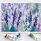 Painting with lavender flowers provence. Lavender fields abstraction, Pictures, Moscow,  Фото №1