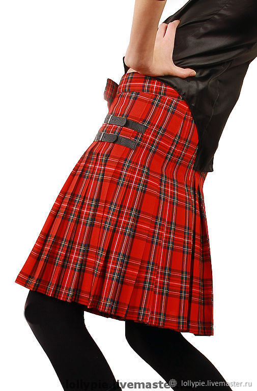 Шотландская юбка женская