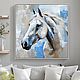 Интерьерная картина Белая лошадь, Картины, Санкт-Петербург,  Фото №1
