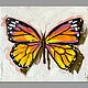 Painting with a butterfly 'Monarch'. oil on canvas, Pictures, Belgorod,  Фото №1
