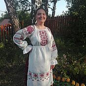 Русский стиль handmade. Livemaster - original item Women`s shirt with embroidery. Traditional ornament. Handmade.