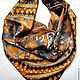 Shawl batik 'Odysseus and Calypso' from the collection of a Great trip. Shawls1. OlgaPastukhovaArt. My Livemaster. Фото №5