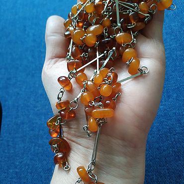 Украшения ручной работы. Ярмарка Мастеров - ручная работа Бусы: янтарь. Handmade.