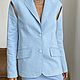 Denim jacket with slits on the sleeves (blue). Jackets. cashmerestory. Online shopping on My Livemaster.  Фото №2