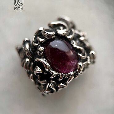 Украшения ручной работы. Ярмарка Мастеров - ручная работа Перстень Ester Tourmaline. Handmade.