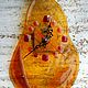 Фьюзинг. Часы "Груша". Авторские часы. Стекло. Часы классические. glass.art.boutique. Ярмарка Мастеров.  Фото №5