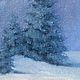 Картина маслом зимний пейзаж 20х30см.  Безмятежность. Картины. Картины художника Беломоиной Натальи. Ярмарка Мастеров.  Фото №4