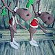 Soft toys: Christmas reindeer!, Stuffed Toys, Kirov,  Фото №1
