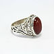 Men's Mallot ring with carnelian made of 925 sterling silver HA0007. Ring. Sunny Silver. My Livemaster. Фото №5