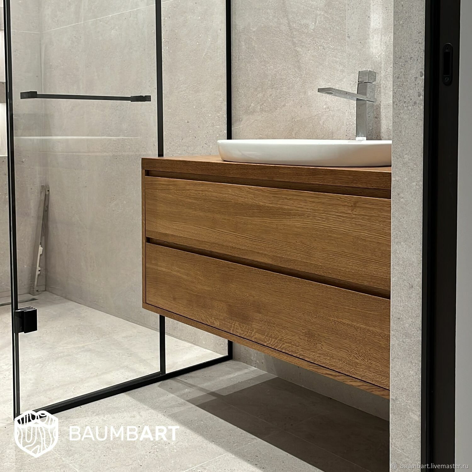 ТУМБА ПОД РАКОВИНУ 120 СМ. ЭММА 2В в интернет-магазине Ярмарка Мастеров ...