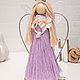 Copy of Copy of Macrame  Angel.  20cm Red dress. Interior doll. Textile Shop Natalya. My Livemaster. Фото №5