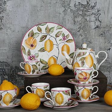 Посуда ручной работы. Ярмарка Мастеров - ручная работа Лимоны Морриса. Handmade.