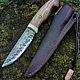 Нож Таёжный (Кованая 9хфм). Ножи. Forest Forge. Интернет-магазин Ярмарка Мастеров.  Фото №2